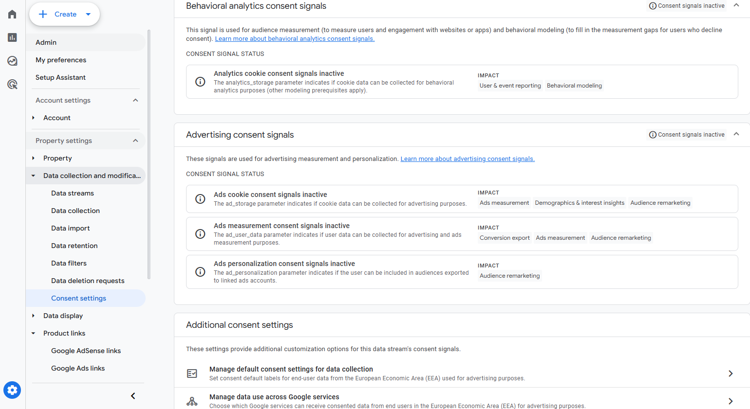 GA4 Reports section with the Library option highlighted at the bottom left